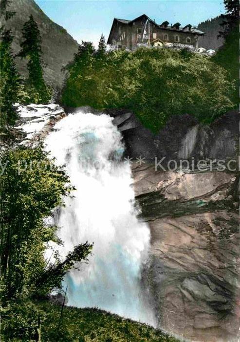Brixen Thale Mittlerer Krimmler Wasserfall mit Gasth
