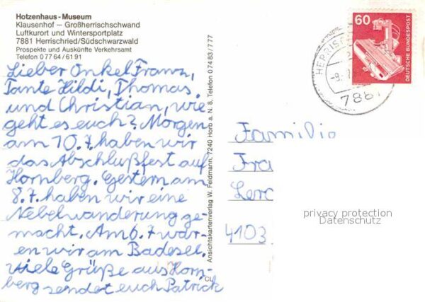 Herrischried Hotzenhaus Klausenhof – Bild 2