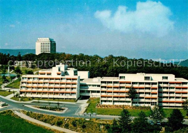 Lahnstein Fliegeraufnahme Klinik Lahnhöhe am Kurp
