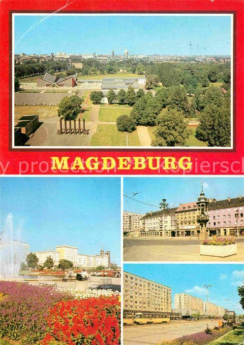 Magdeburg Blick vom Aussichtsturm im Kulturhaus R
