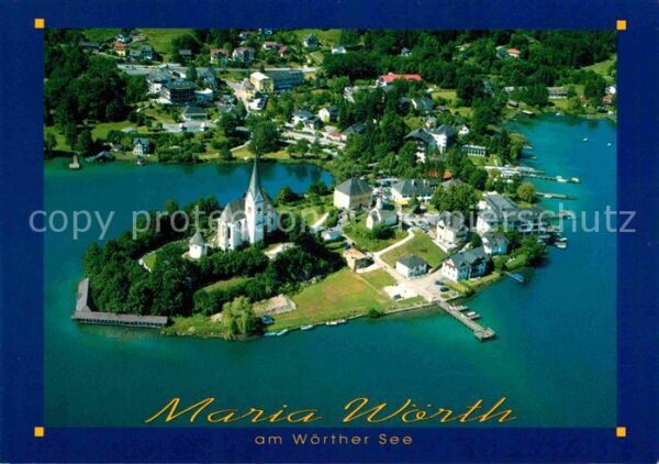Maria Woerth Woerthersee Fliegeraufnahme