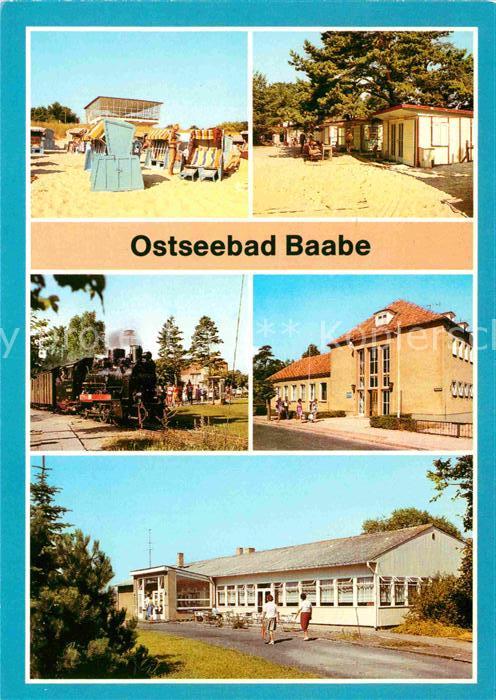 Baabe Ostseebad Ruegen Strand Zeltplatz Kleinbahn Erholungshei