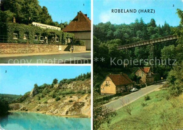 Ruebeland Harz Baumannshöhle Blauen See Kreuztalbrücke