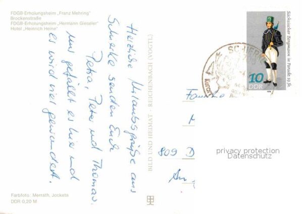 Schierke Harz Erholungsheim Franz Mehring Brockenstra – Bild 2