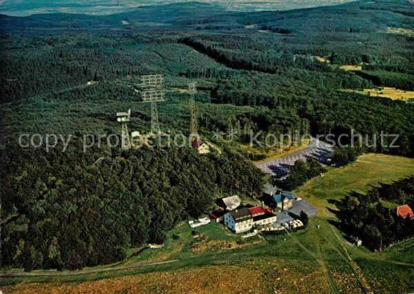 Schotten Hessen Fliegeraufnahme Berggasthof Hoherodskop