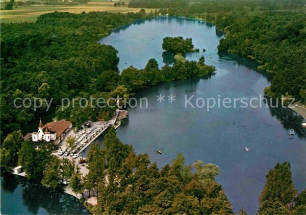Schwalmtal Niederrhein Inselschlösschen Hariksee Fliegeraufnah