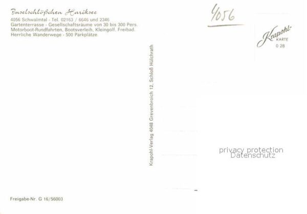 Schwalmtal Niederrhein Inselschlösschen Hariksee Fliegeraufnah – Bild 2