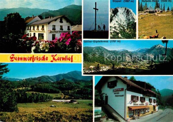 Kernhof Niederoesterreich Gasthof Göller-Gipfelkreuz Hofalm-Hütte