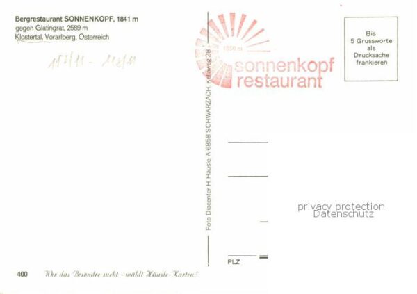 Vorarlberg Bergrestaurant Sonnenkopf – Bild 2