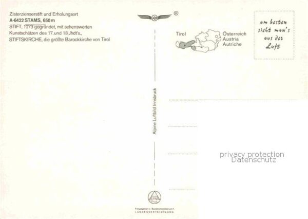 Stams Zisterzienserstift Fliegeraufnahme – Bild 2