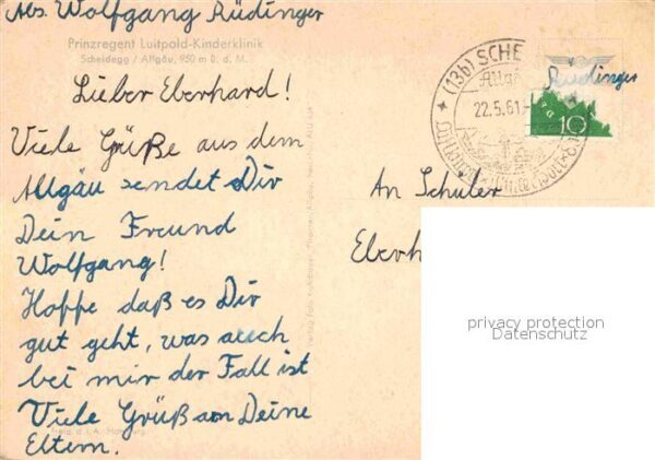 Scheidegg Allgaeu Prinzregent Luitpold Kinderklinik – Bild 2