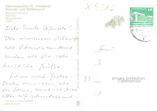Oberwiesenthal Erzgebirge Erholungsheim Am Fichtelberg – Bild 2