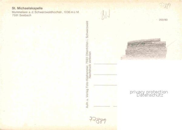 Seebach Ortenaukreis Sankt Michaelskapelle – Bild 2