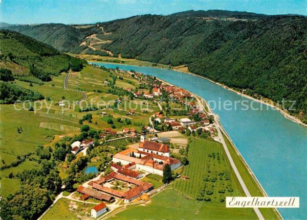 Engelhartszell Donau Oberoesterreich Fliegeraufnahme