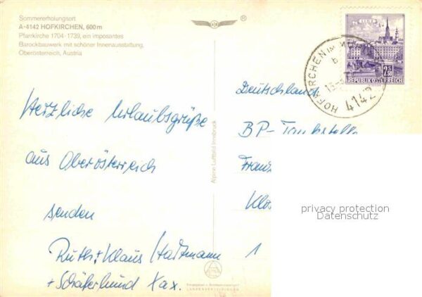 Hofkirchen Muehlkreis Fliegeraufnahme – Bild 2