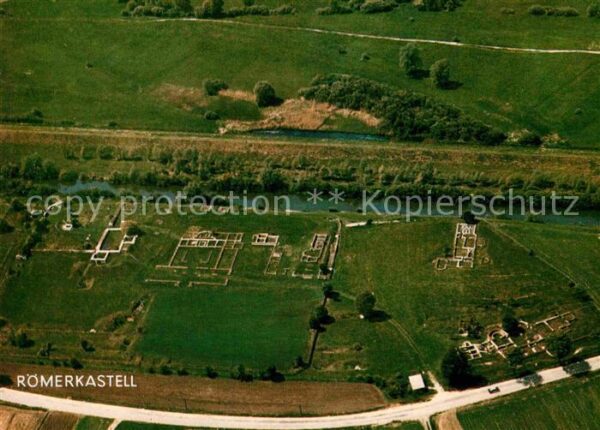 Eining Römerkastell Abusina Fliegeraufnahme