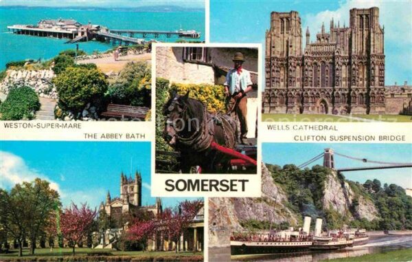 Somerset UK Weston Super Mare The Abbey Bath Wells