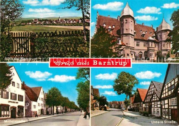 Barntrup Panorama Schloss Mittelstrasse Untere S