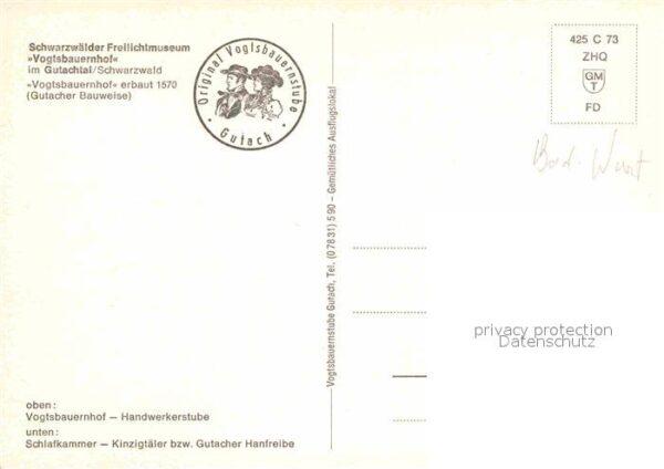 Gutach Schwarzwald Schwarzwälder Freilichtmuseum Vogtsbaue – Bild 2