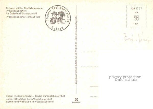 Gutach Schwarzwald Schwarzwälder Freilichtmuseum Vogtsbaue – Bild 2