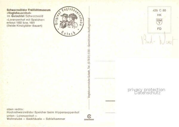 Gutachtal Schwarzwälder Freilichtmuseum Vogstbaue – Bild 2
