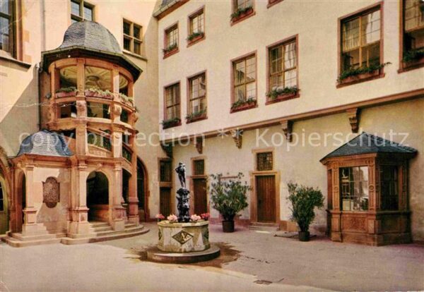 Frankfurt Main Römerhöfchen im Römer Rathaus