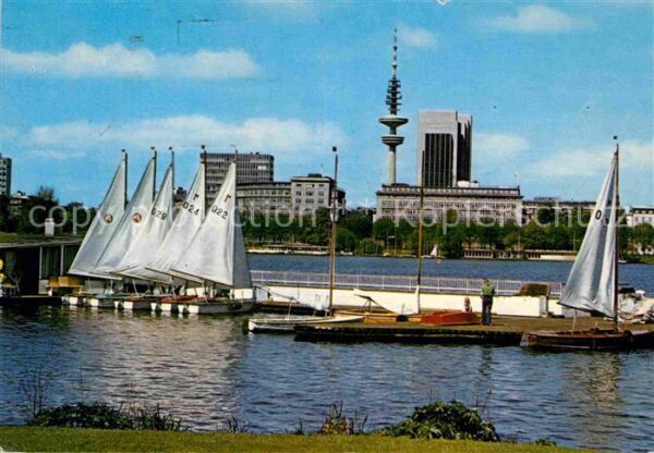 Hamburg Partie an der Aussenalster Hotel Loews