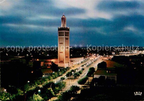 Dakar La Mosquee Vue de nuit