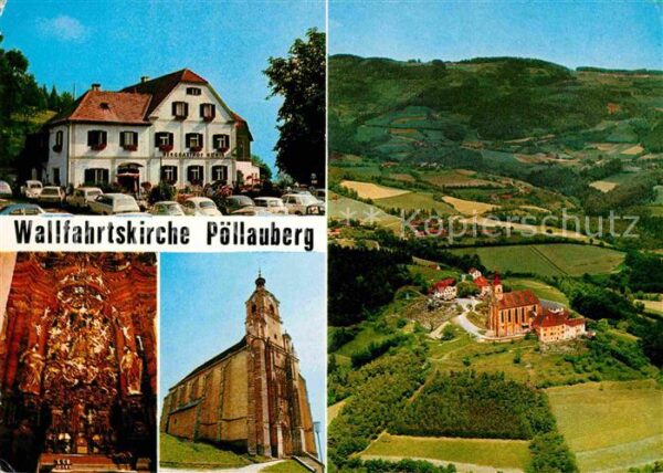 Poellauberg Wallfahrtskirche Inneres Fliegeraufnahm