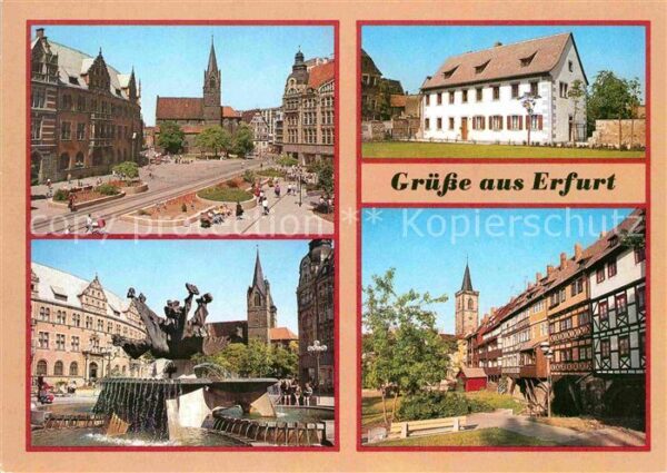 Erfurt Anger Georgenburse Angerbrunnen Krämerb