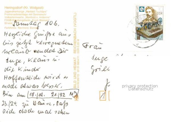 Heringsdorf Ostseebad Usedom Jugendherberge Herbert Tschäpe Promenad – Bild 2