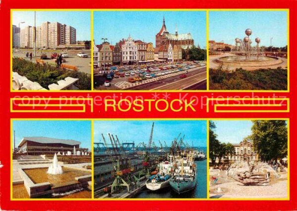 Rostock Wilh Pieck Ring Stadtzentrum Marienkirc