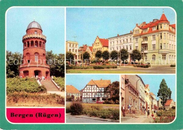 Bergen Ruegen Ernst Moritz Arndt Turm Karl Marx Platz
