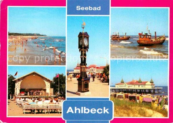 Ahlbeck Ostseebad Strand Konzertpavillon Seebrücke Strand
