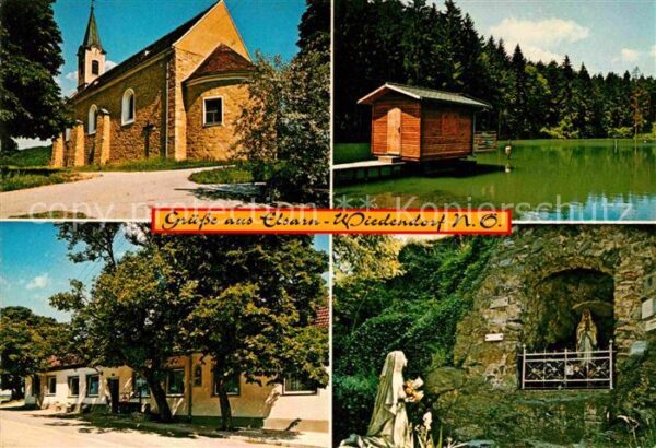 Wiedenhof Kirche Fischteich Gasthaus Grüner Wald