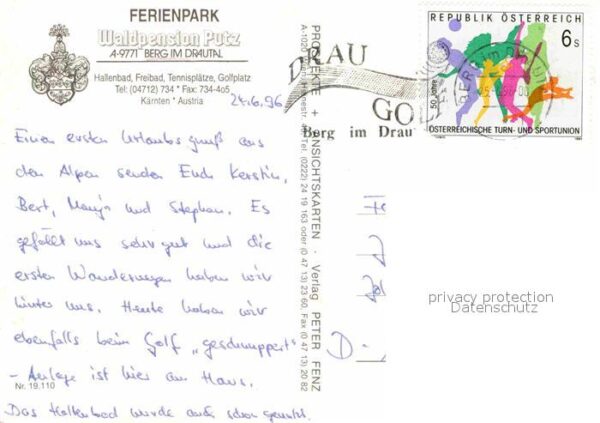 Berg Drautal Ferienpark Waldpension Putz Radfahrer S – Bild 2