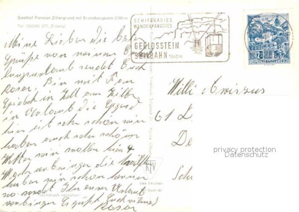 Zillertal Tirol Gasthof Pension Zillergrund mit Brandbe – Bild 2