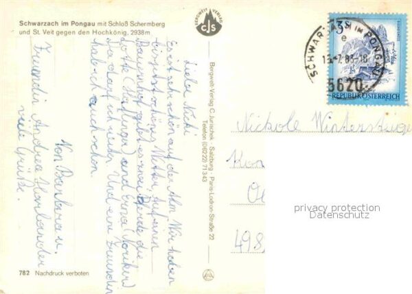 Schwarzach Pongau mit Schloss Schermberg St Veit und Hoch – Bild 2