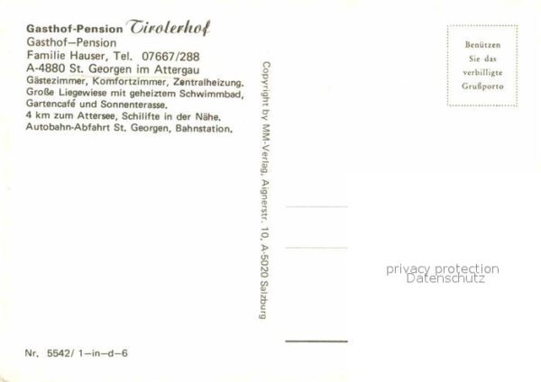 St Georgen Attergau Gasthof Pension Tirolerhof – Bild 2
