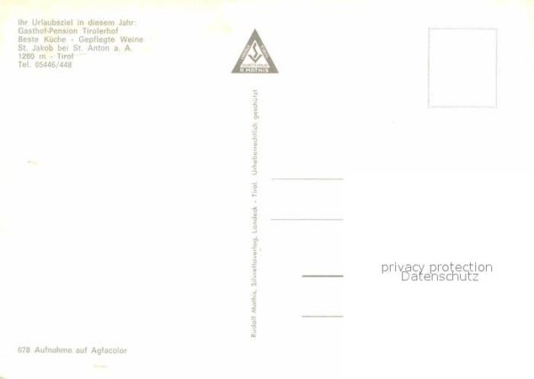 St Jakob Arlberg Gasthof Pension Tirolerhof – Bild 2