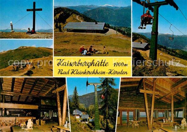 Bad Kleinkirchheim Kaernten Kaiserburghütte Wöllanernock Gipfelkreu