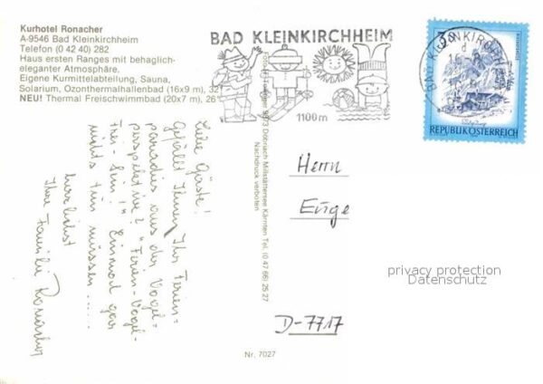 Bad Kleinkirchheim Kaernten Kurhotel Ronacher Fliegeraufnahme – Bild 2