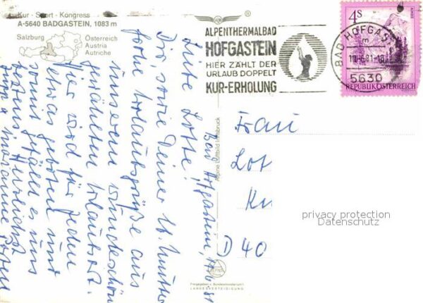 Badgastein Badbruck Fliegeraufnahme – Bild 2