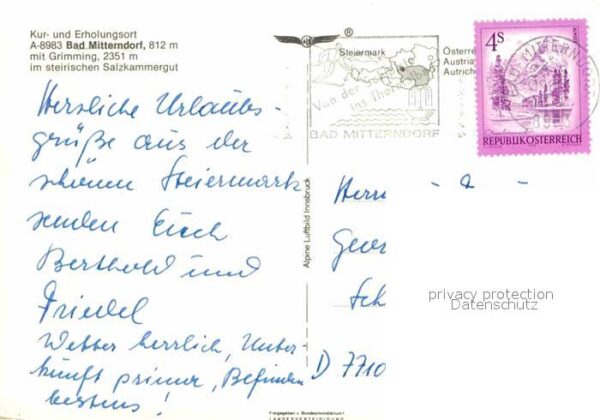 Bad Mitterndorf mit Grimming Fliegeraufnahme – Bild 2