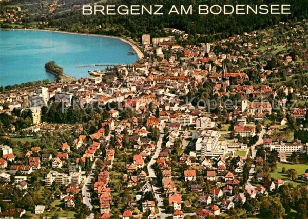 Bregenz Bodensee Fliegeraufnahme