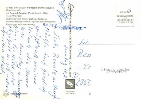 Wernstein Inn Fliegeraufnahme mit Gasthof Pension Wen – Bild 2