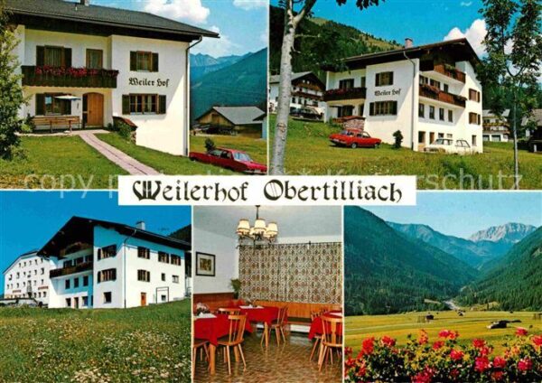 Obertilliach Gästehaus Weilerhof Gaststube Panorama