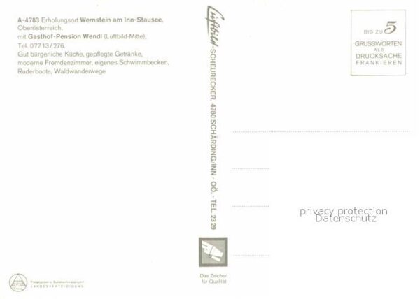 Wernstein Inn Fliegeraufnahme Gasthof Pension Wendel – Bild 2