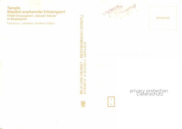 Templin FDGB Erholungsheim Salvador Allende Bür – Bild 2