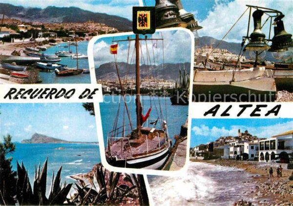 Altea Strand Bootshafen Fischerboote